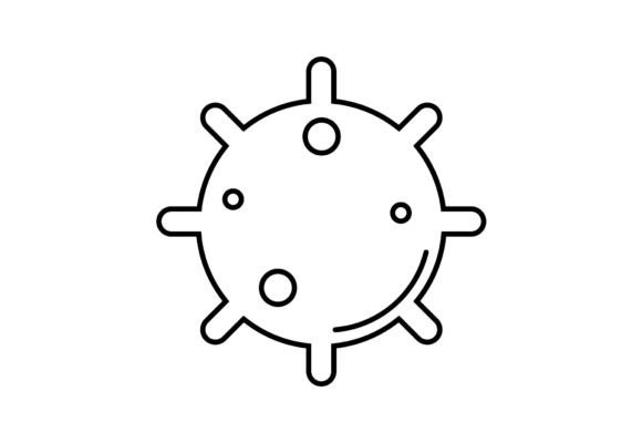 Aesthetic Virus Clipart SVG: Minimalist Icons & Graphics for Crafters