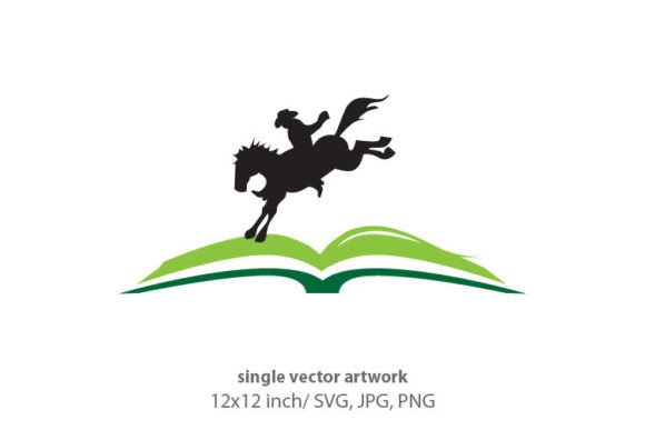 Book with Cowboy and His Horse
