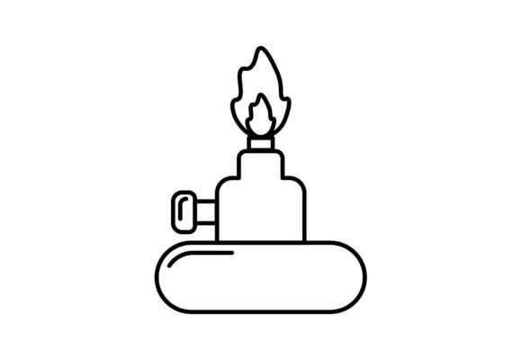 Burner Science Silhouette SVG