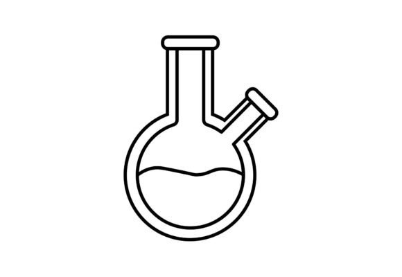 Chemistry Flask Vector Graphic: Clean Icons & Modern Graphics