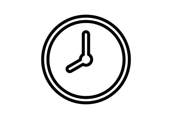 Clock Clipart SVG: Minimalist Icons & Graphics for Real Publishing