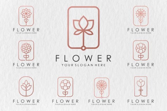 Flower Logo Design – SVG Graphics for Real Logos