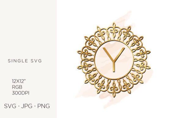 Golden Ornamental Monogram Letter Y: Icons & Graphics Review