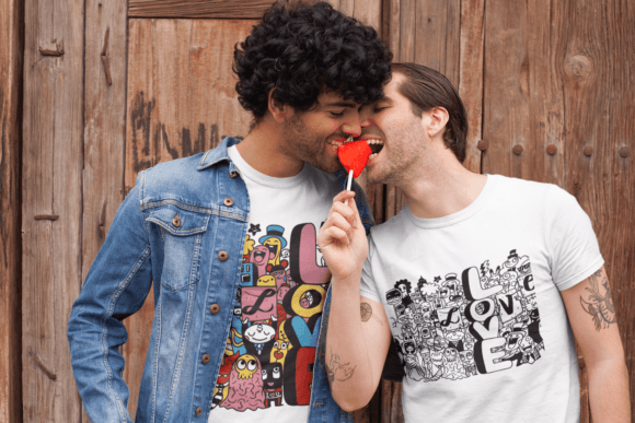 Love Doodle ,LGBTGQ Graphics & Print Templates