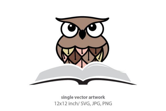 Owl and Book, Education: Clean Icons & Graphics for Content Publishers