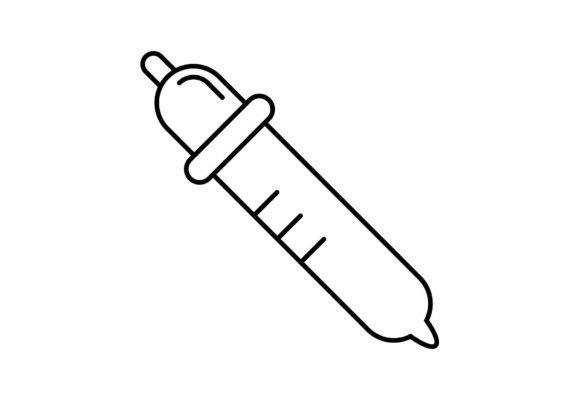 Pipette Laboratory Silhouette Clipart: Clean Icons & Graphics for Science-Themed Crafts