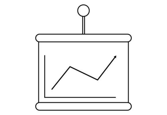 Presentation Growth Icon Design