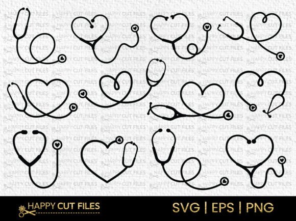 Stethoscope Doctor Nurse Graphics & Decorative Elements