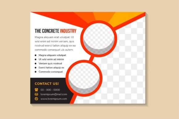 The Concrete Industry Horizontal Banner: Graphics & Print Templates