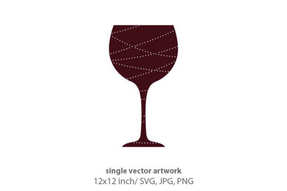 Wine Glass, Pearl Garland Graphics & Icons